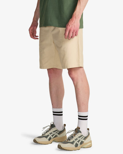 Larry Linen - Elasticated Shorts Voor Heren