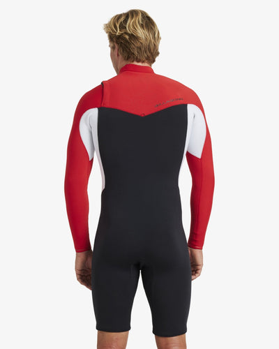 Revolution Natural Ai Chest Zip Ls Sp - Chest Zip Lang Sleeves Springsuit Voor Heren