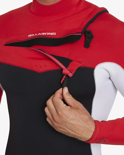 Revolution Natural Ai Chest Zip Ls Sp - Chest Zip Lang Sleeves Springsuit Voor Heren