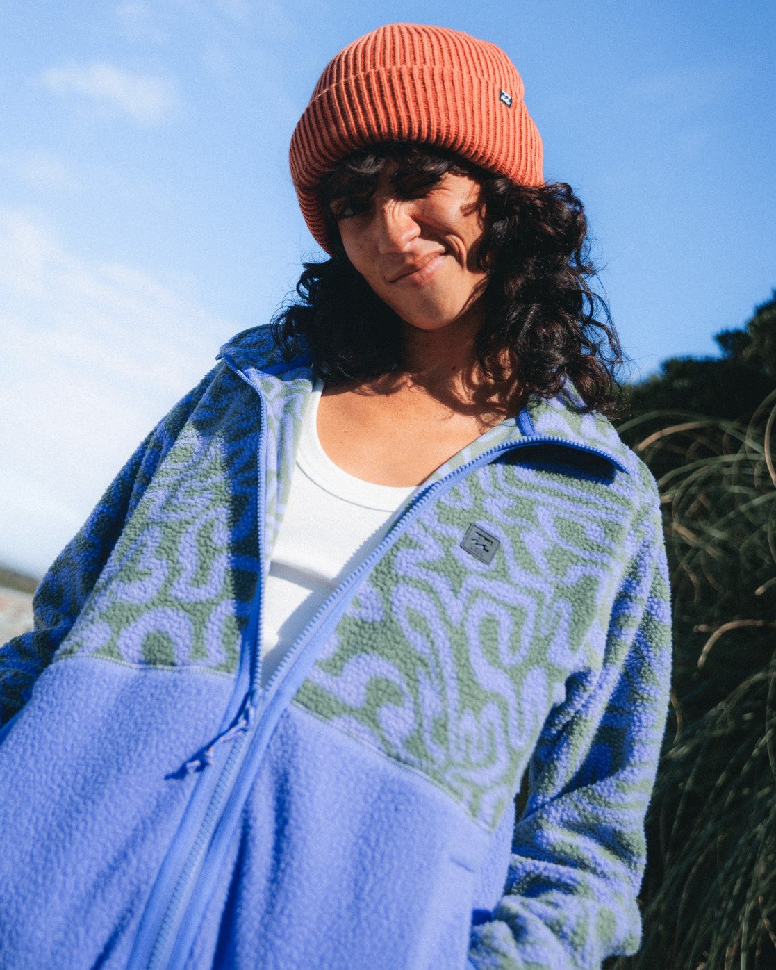 Billabong Rock Jetty Mock Neck - Zip Up Fleece for Women