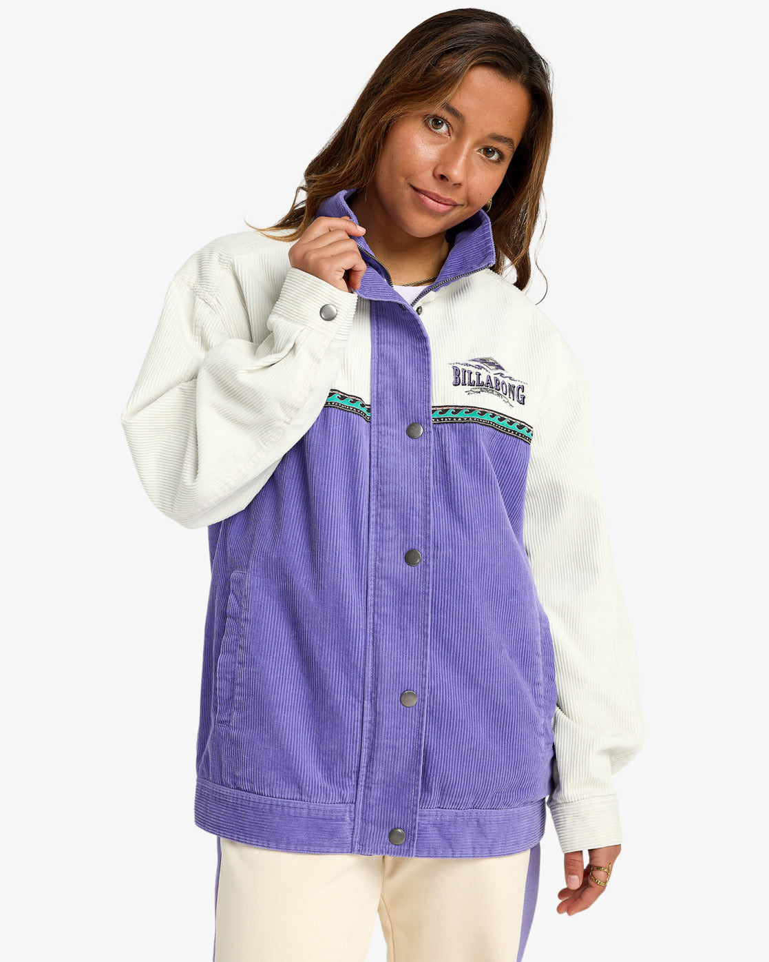 Set The Wave - Corduroy jack voor dames