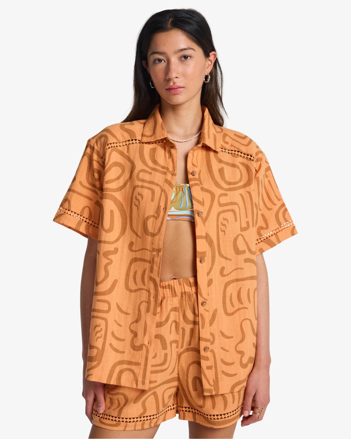 Billabong Summers End Shirt - Korte Mouwen Shirt Für Damen