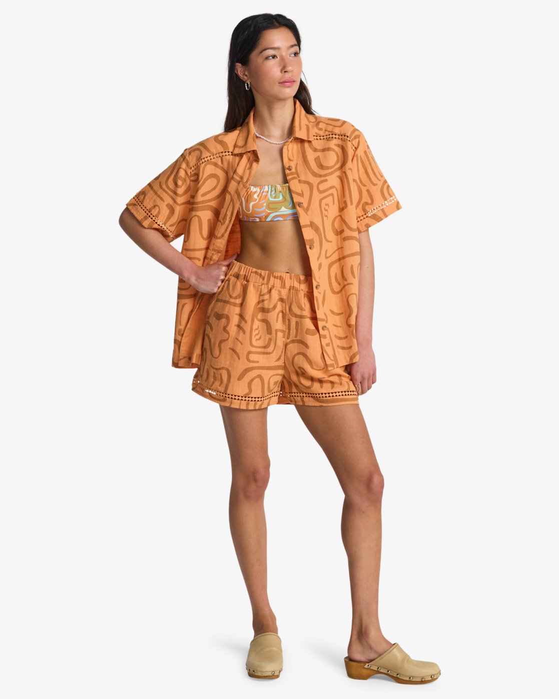 Billabong Summers End Shirt - Korte Mouwen Shirt Für Damen