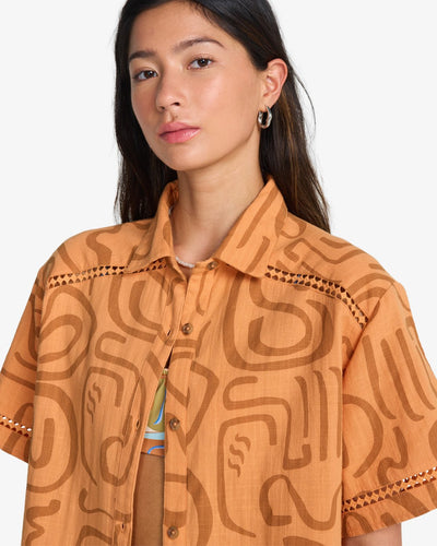 Billabong Summers End Shirt - Korte Mouwen Shirt Für Damen