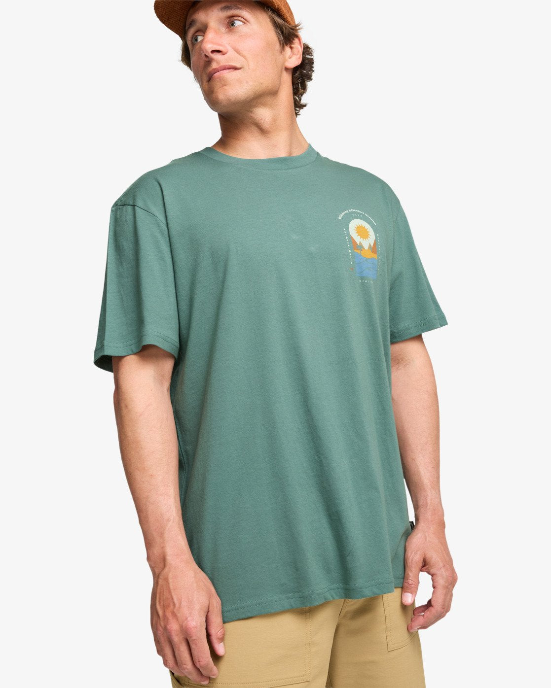 Sun Down Adiv Premium Korte Mouwen - T-Shirt Voor Heren