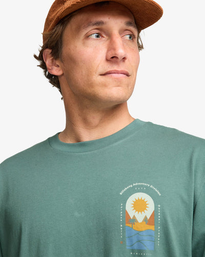 Sun Down Adiv Premium Korte Mouwen - T-Shirt Voor Heren