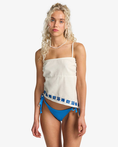 Billabong Sun Stamp Wvn Tnk - StrapleShort Sleeve Top For Women