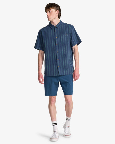 Billabong Sundays Jacquard Korte Mouwen - Korte Mouwen Shirt Für Herren