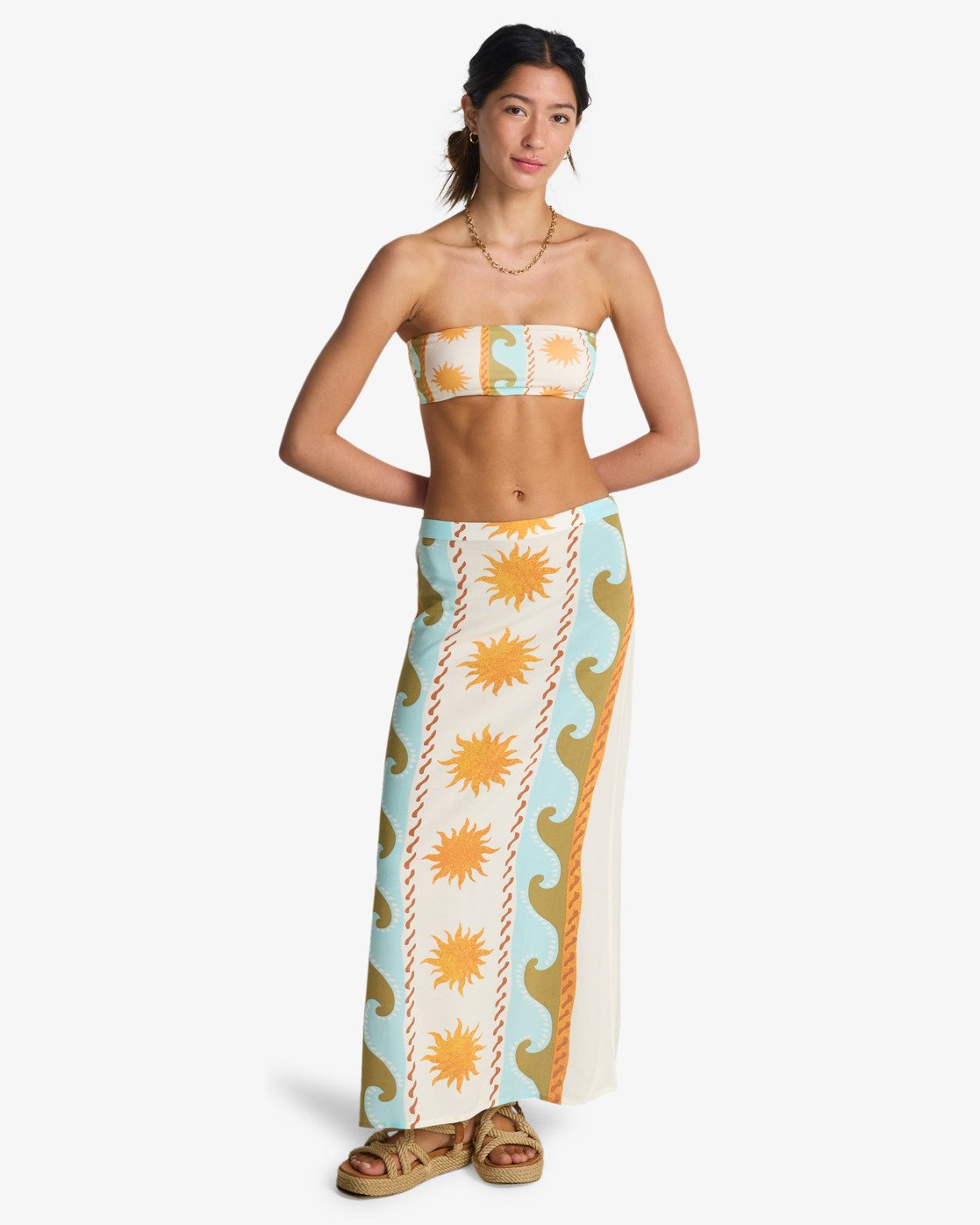 Billabong Tides Call Midi Rok - Viscose Rok Für Damen