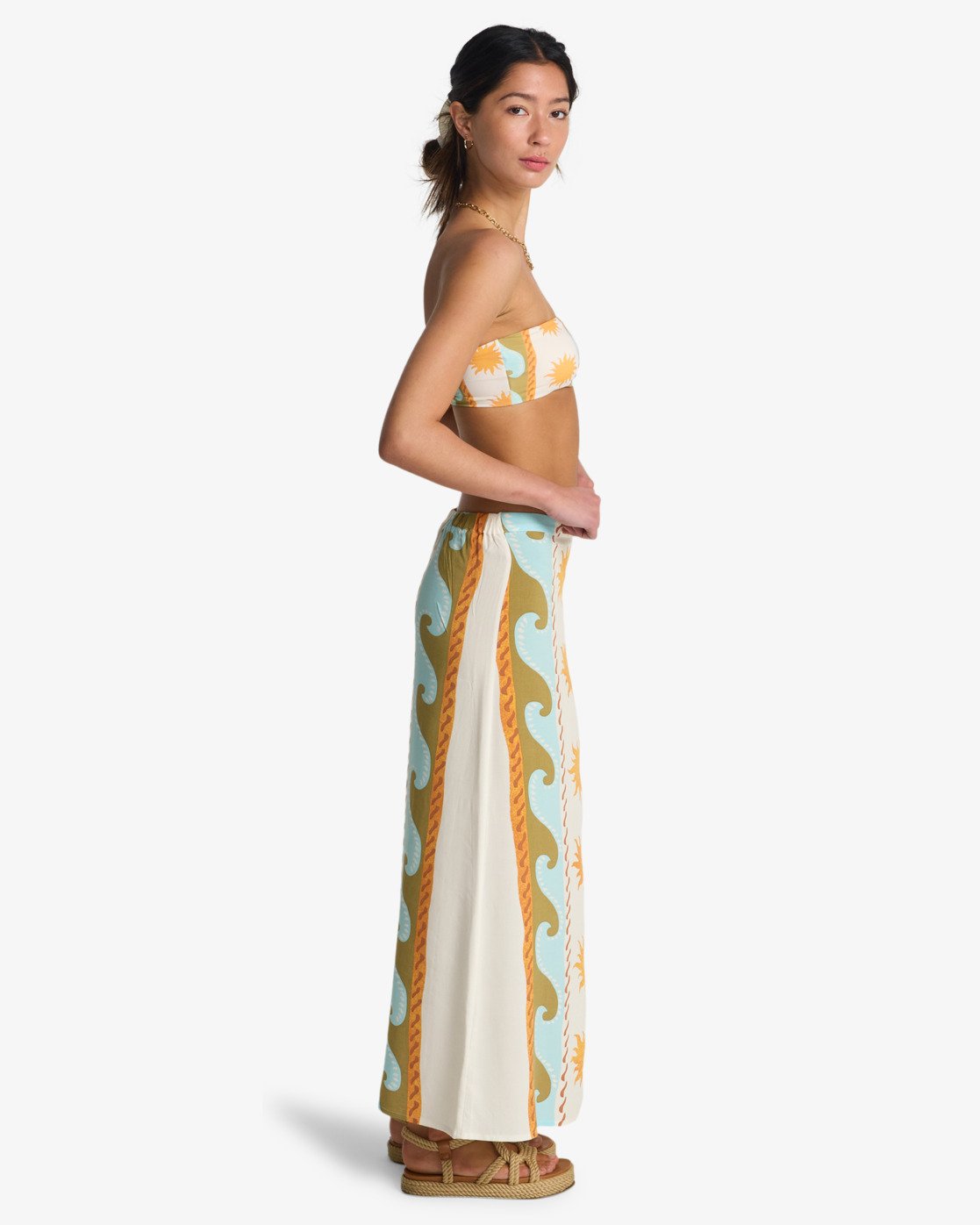 Billabong Tides Call Midi Rok - Viscose Rok Für Damen