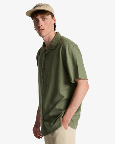 Vacay Linen Korte Mouwen - Korte Mouwen Shirt Voor Heren