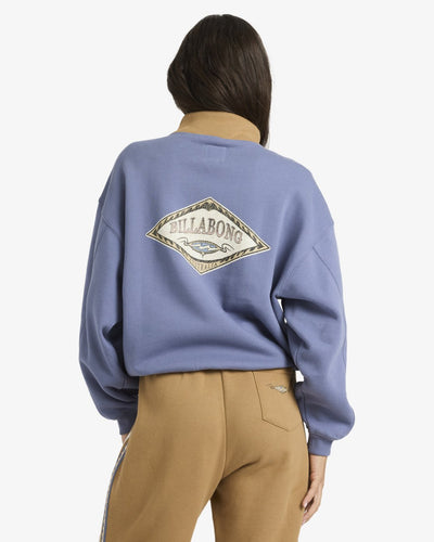 Billabong Wave Break Half Zip Crew - Half-Zip Sweatshirt Für Damen