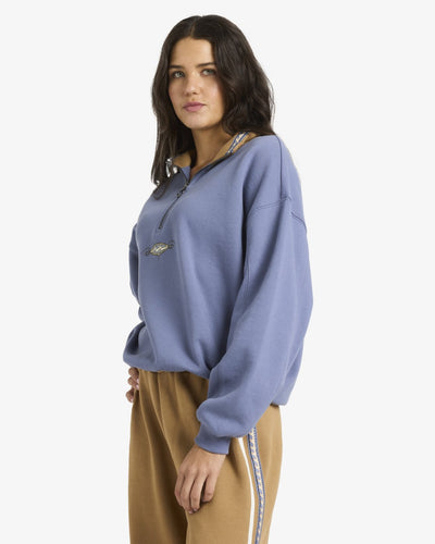 Billabong Wave Break Half Zip Crew - Half-Zip Sweatshirt Für Damen