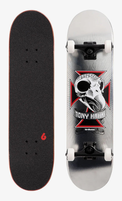 Stage 3 Hawk Skull 2 Chrome 7.75" Skateboard Complete
