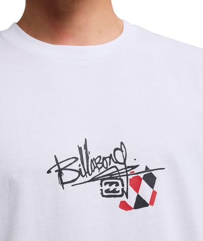 A.I Argyle (Wht) Short Sleeve Screen Tee For Men