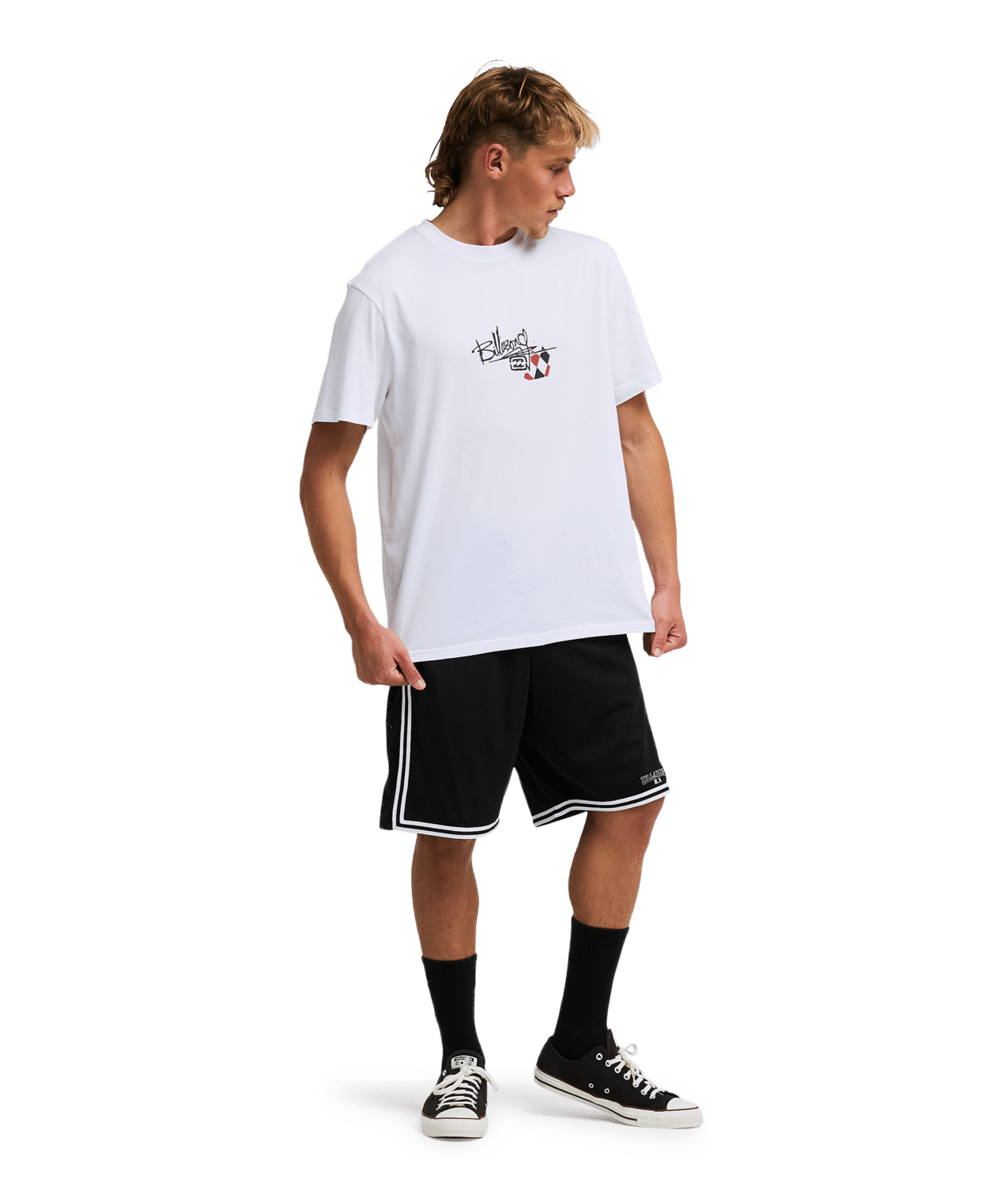 A.I Argyle (Wht) Short Sleeve Screen Tee For Men