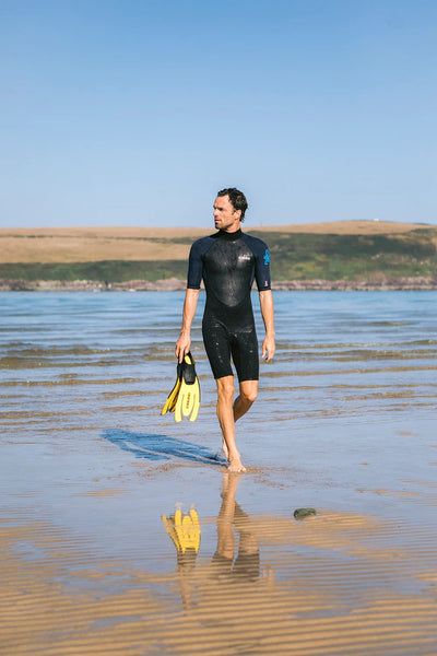 C-Skins Element 3:2 Back Zip - Herren Kurze Ärmel Shorty Wetsuit
