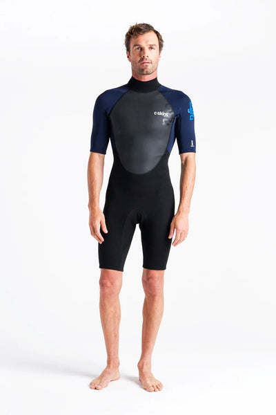 C-Skins Element 3:2 Back Zip - Herren Kurze Ärmel Shorty Wetsuit