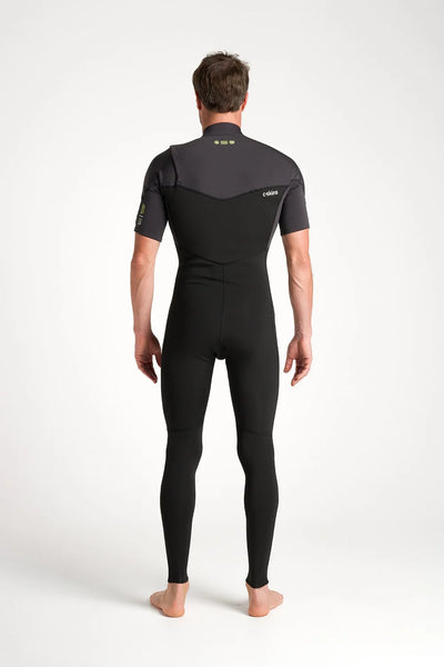 C-Skins NuWave Session Lite 2:2 Herren Chest Zip Short Sleeve Steamer