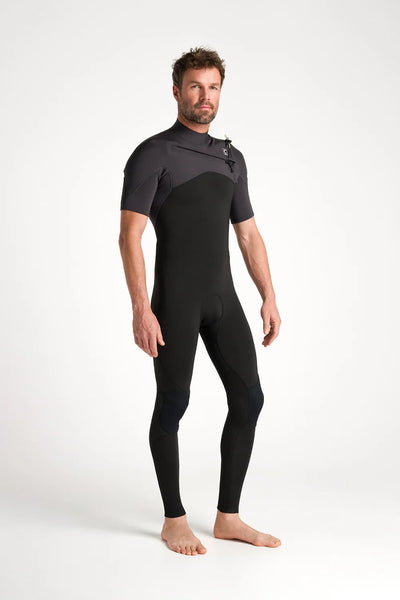 C-Skins NuWave Session Lite 2:2 Herren Chest Zip Short Sleeve Steamer