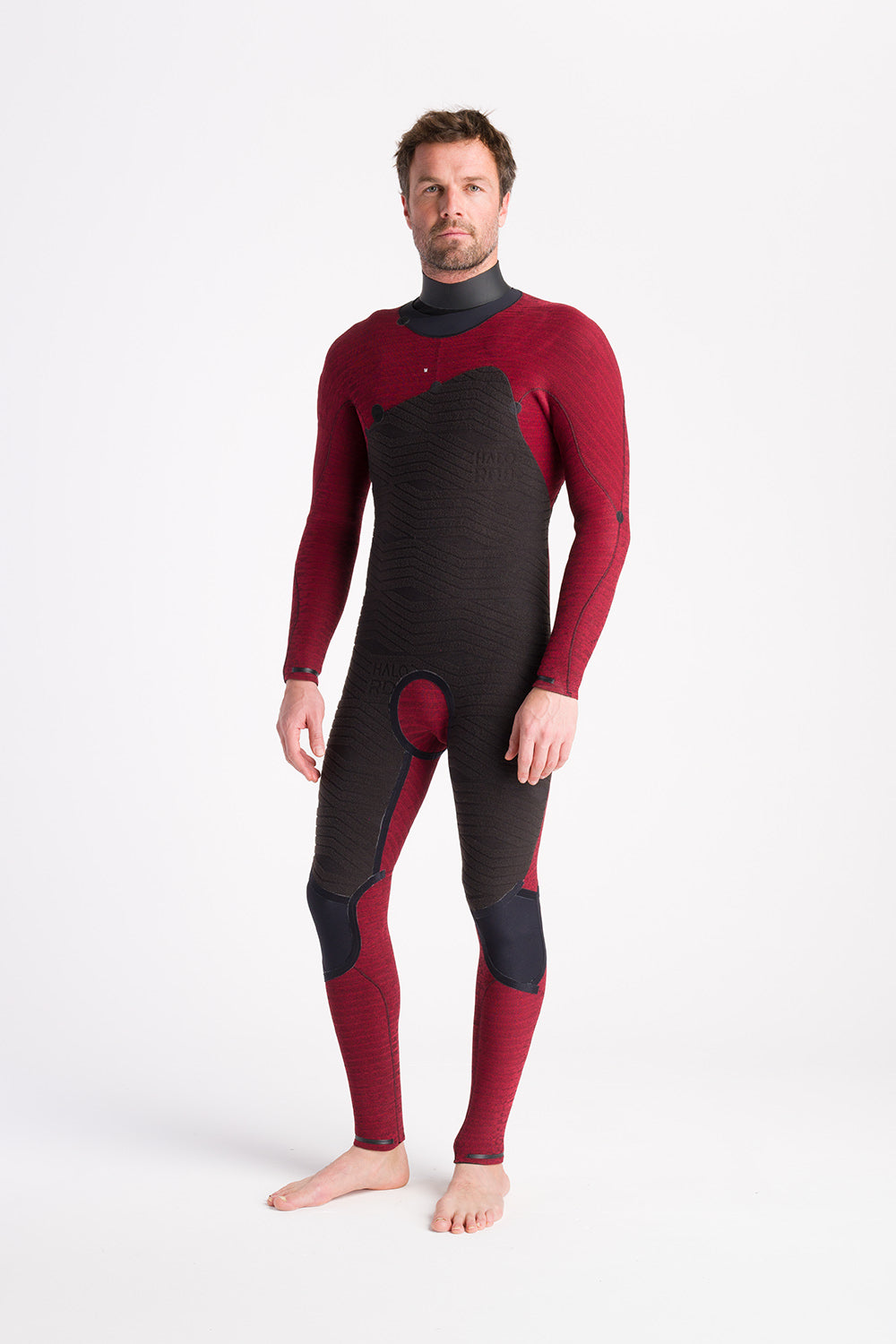 NuWave Wired 4:3mm Heren Chest Zip Steamer Wetsuit