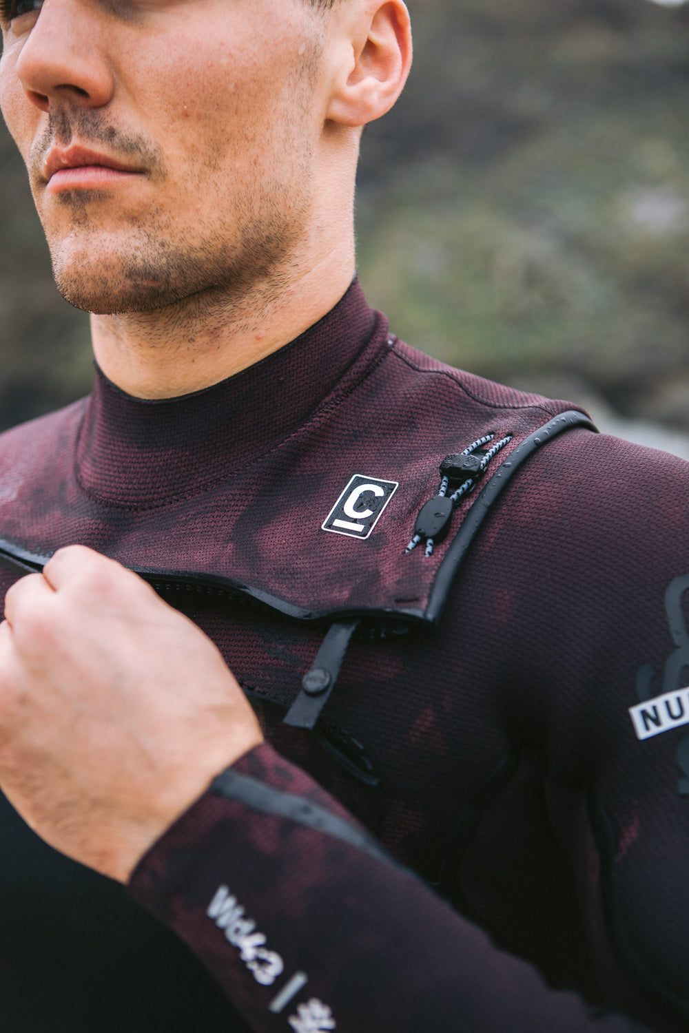 NuWave Wired 4:3mm Heren Chest Zip Steamer Wetsuit
