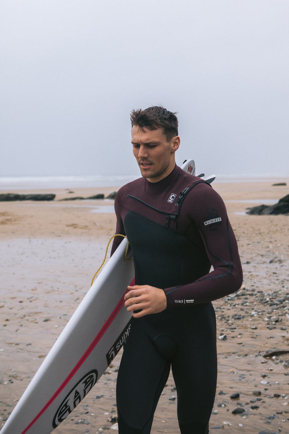 NuWave Wired 4:3mm Heren Chest Zip Steamer Wetsuit