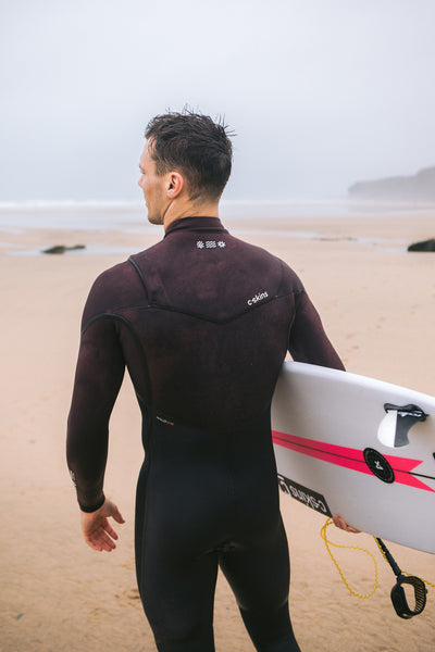 NuWave Wired 4:3mm Heren Chest Zip Steamer Wetsuit