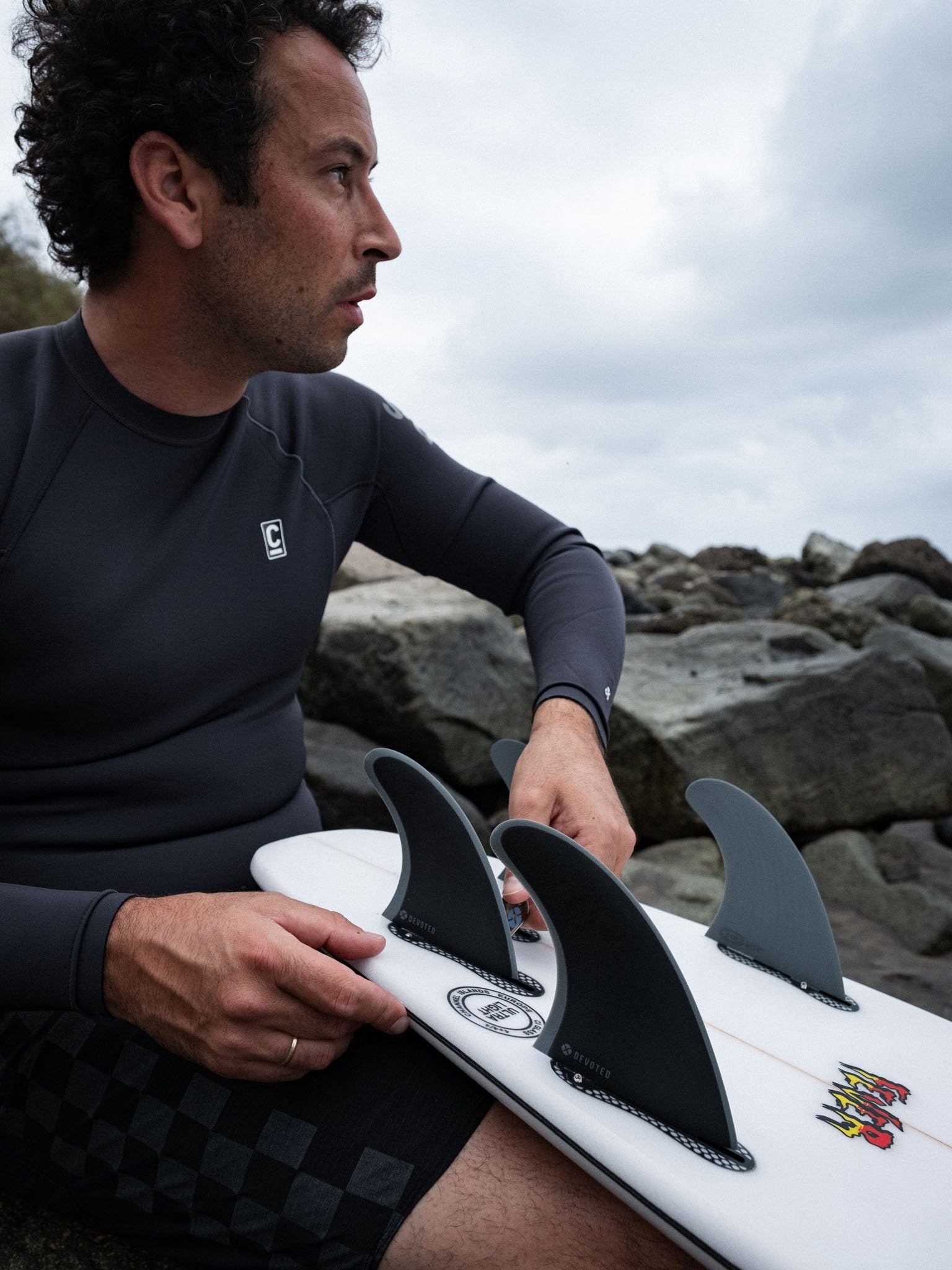 CSF Dual Tab Quad Fibreglass Fin Set