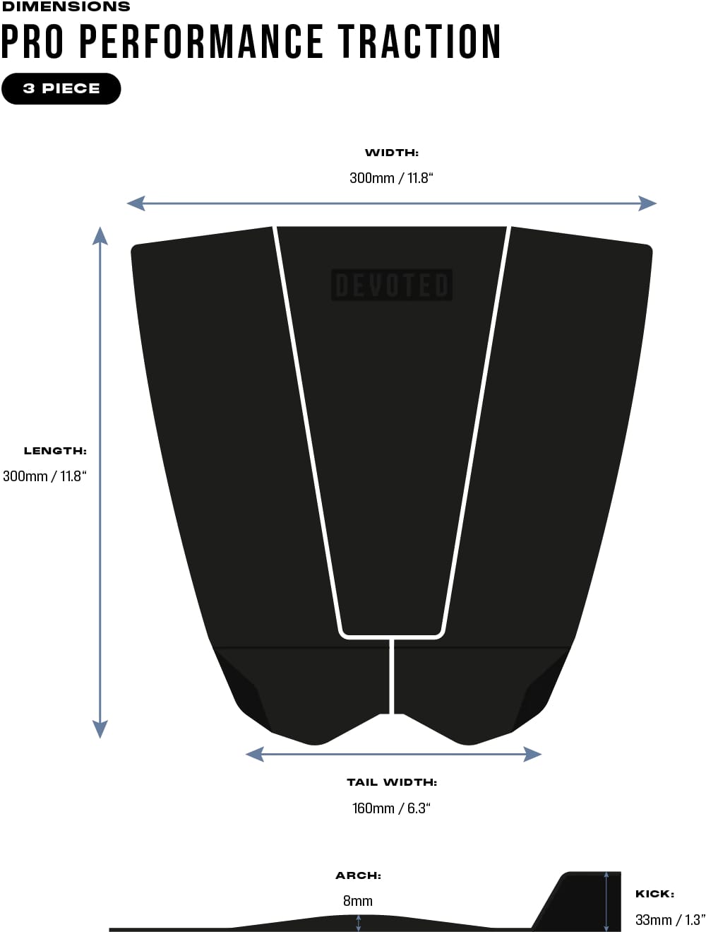 Devoted Pro Performance 3 Piece Traction