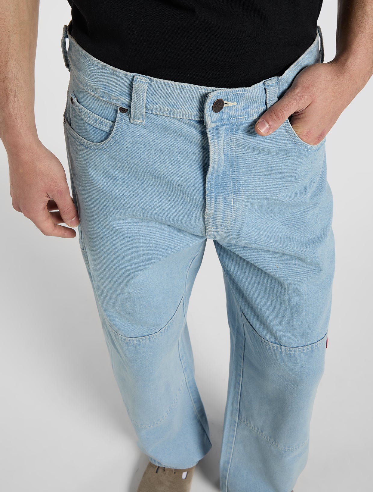 Dickies Double Knee Loose Straight Jeans For Men
