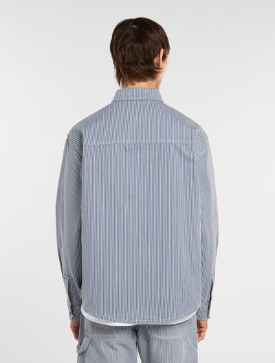 Dickies Hickory Work Shirt - Mens Long Sleeve Shirt