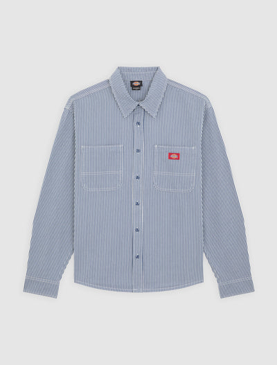 Dickies Hickory Work Shirt - Mens Long Sleeve Shirt