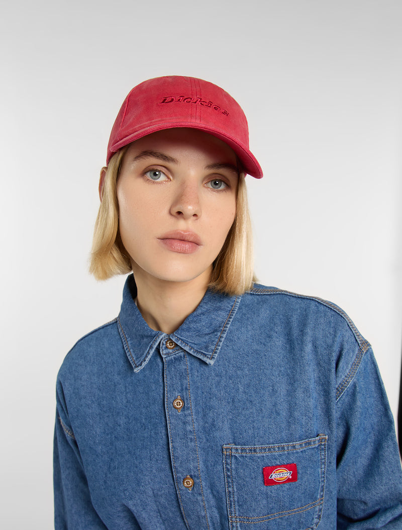MIDDLEFIELD WASH DAD CAP GARNET