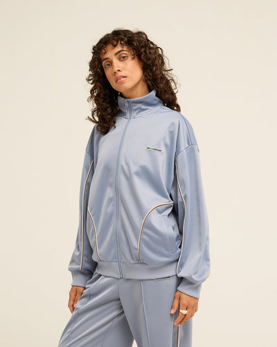 Beach Back Mock Neck Fleece Sweater