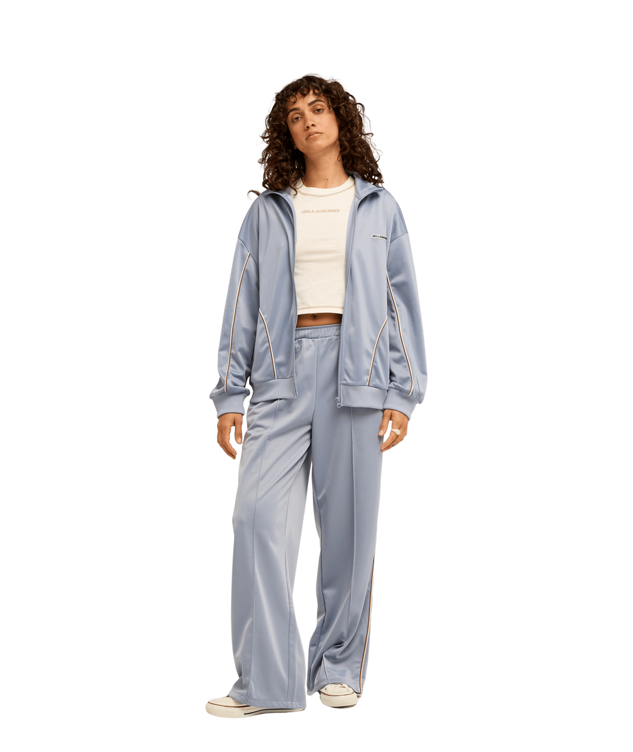 Beach Back Mock Neck Fleece Trui