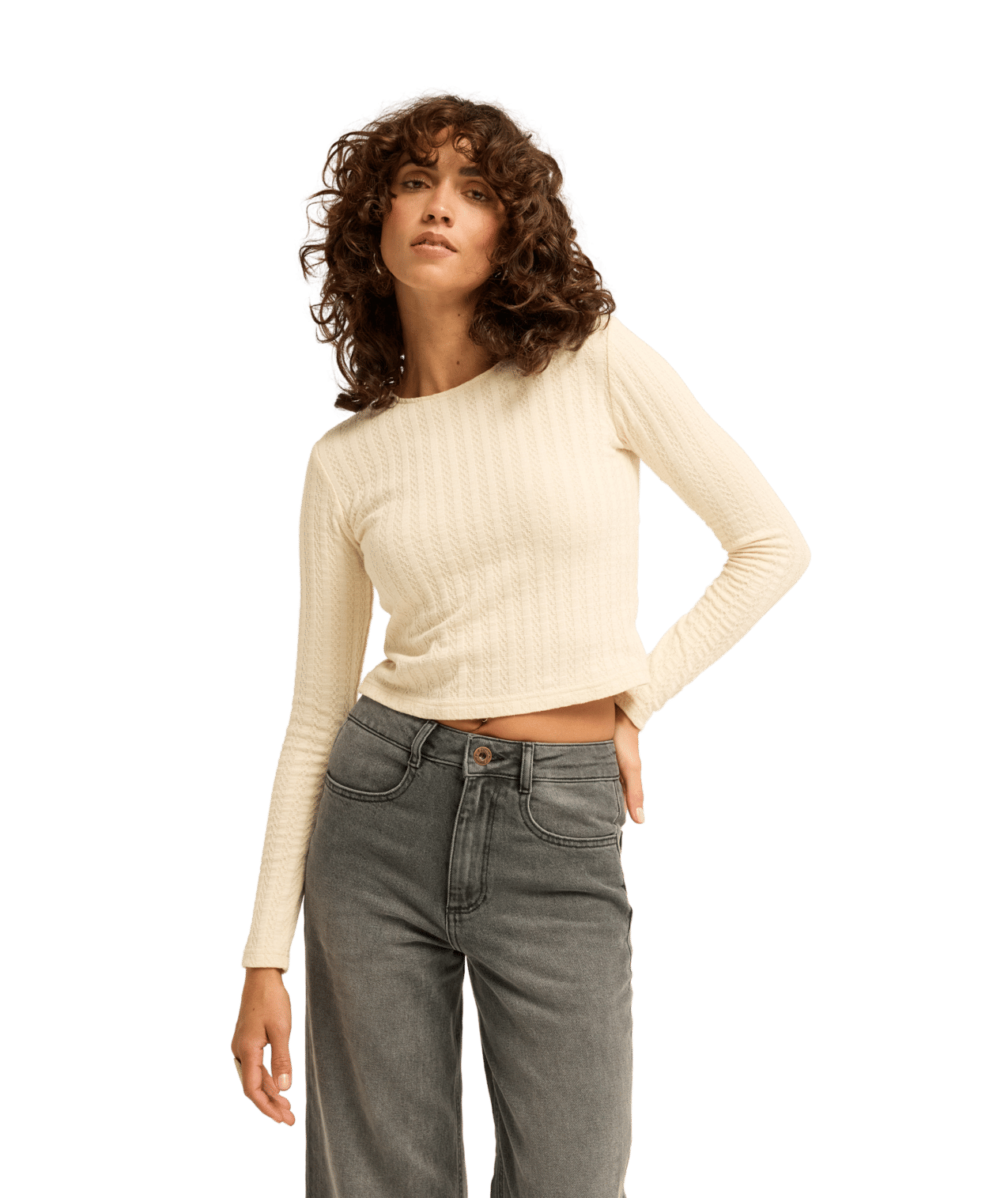 Way Out Knit Lange Mouwen T-shirt