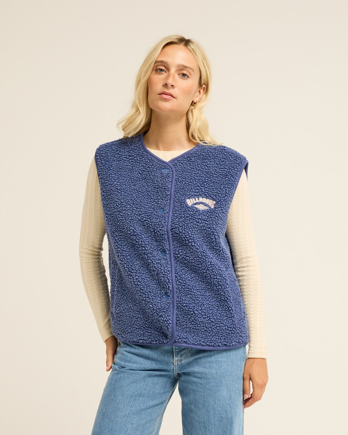 Be Happy Vest Half Zip Polar Fleece Trui