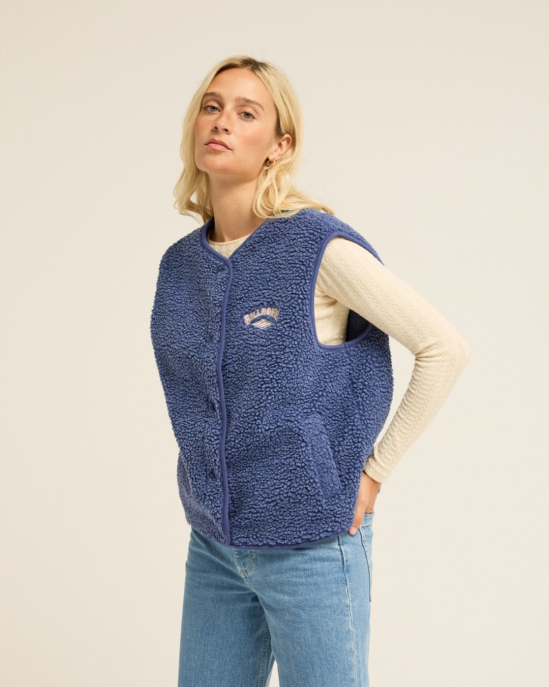 Be Happy Vest Half Zip Polar Fleece Trui