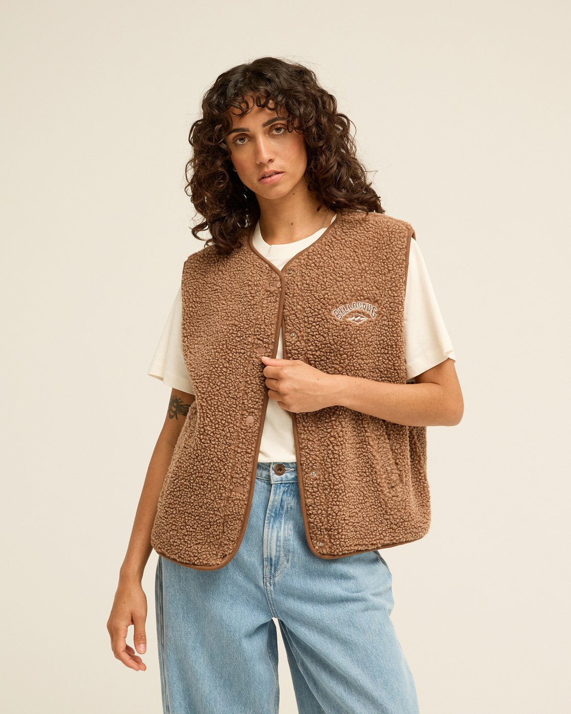 Be Happy Vest Half Zip Polar Fleece Trui