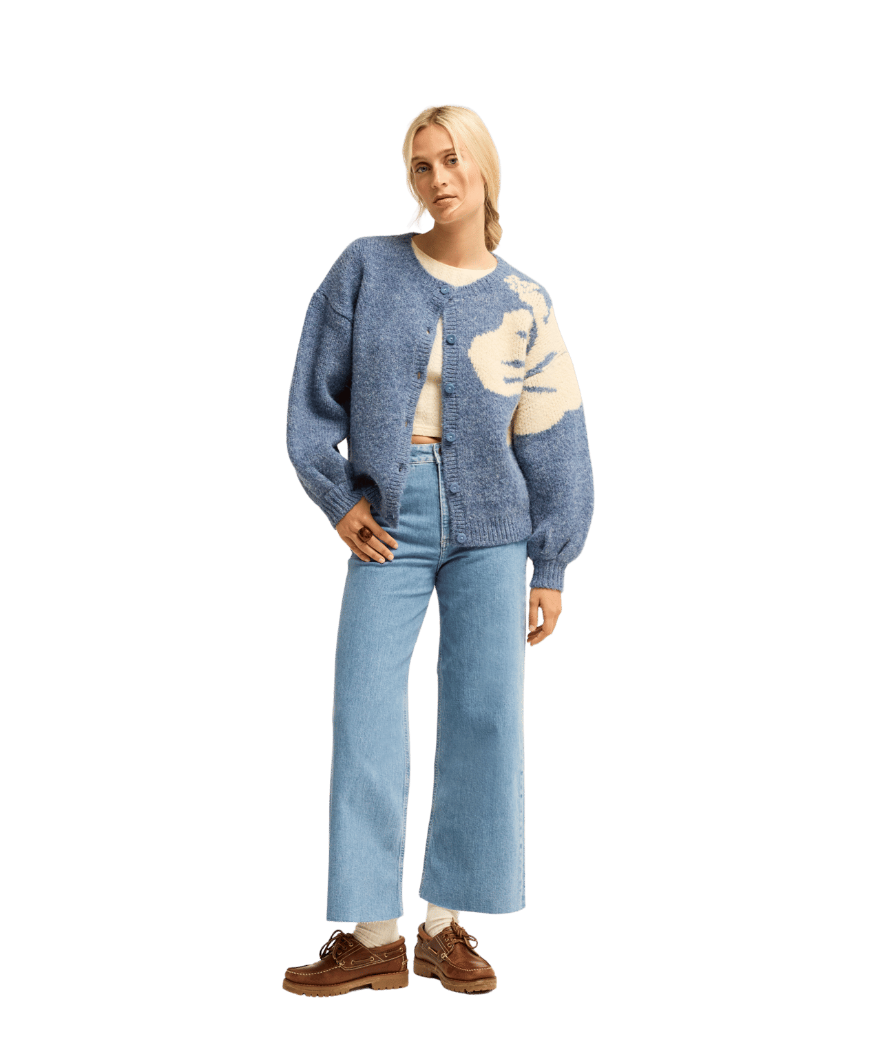 Bayside Hibiscus Crew Neck Trui