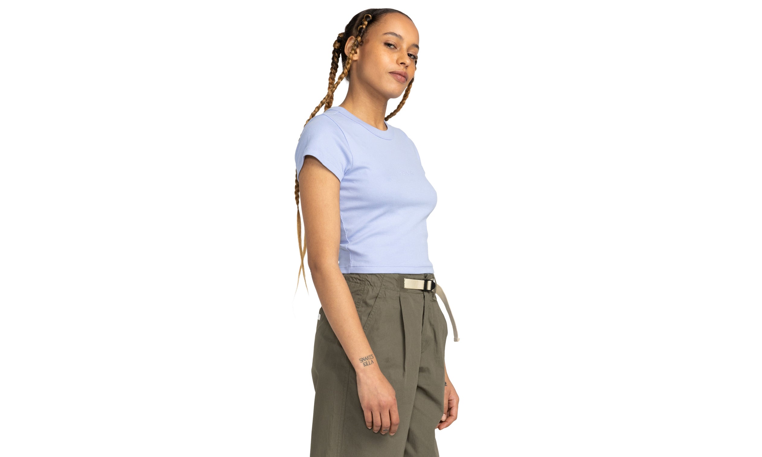 Lowcase Crop - Korte Mouwen T-Shirt Voor Dames