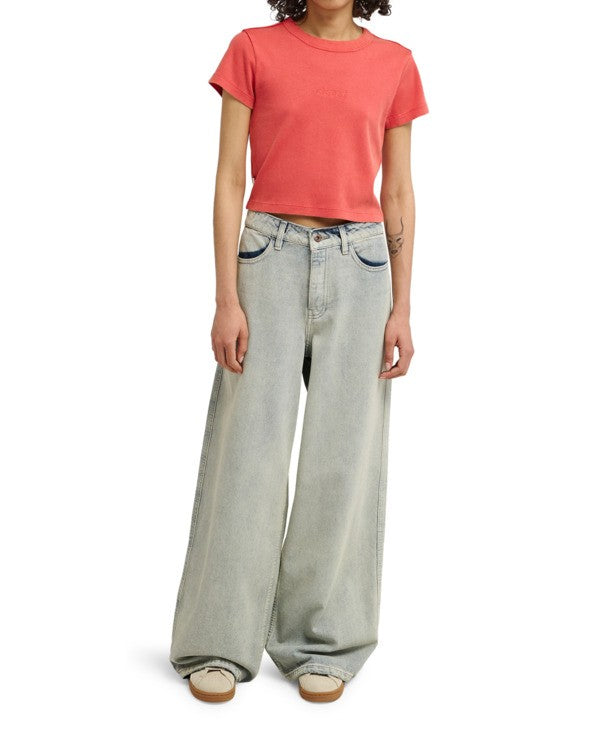 Lowcase Crop - Korte Mouwen T-Shirt Voor Dames