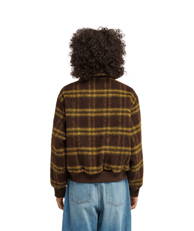 Fuzzy Bomber Bomber Jacket