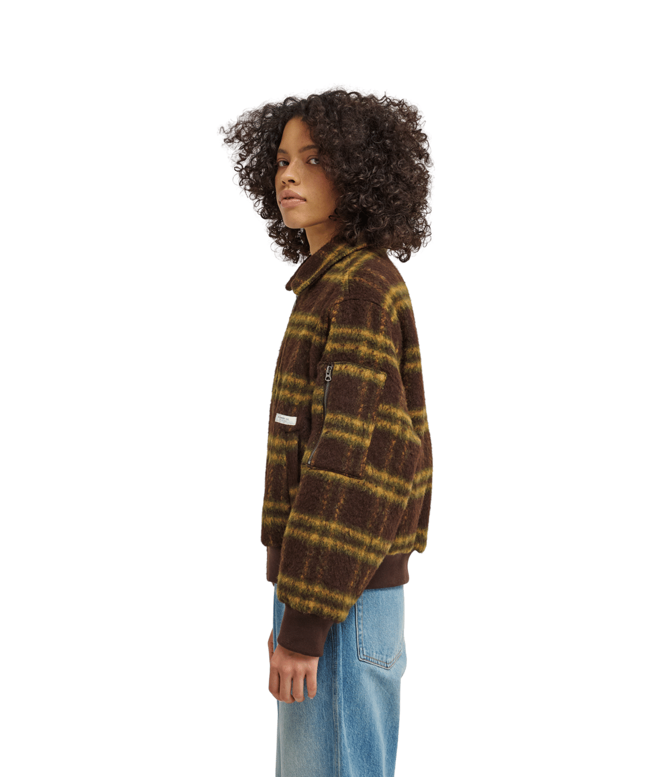 Fuzzy Bomber Bomber Jacket