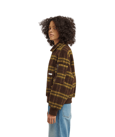 Fuzzy Bomber Bomber Jacket