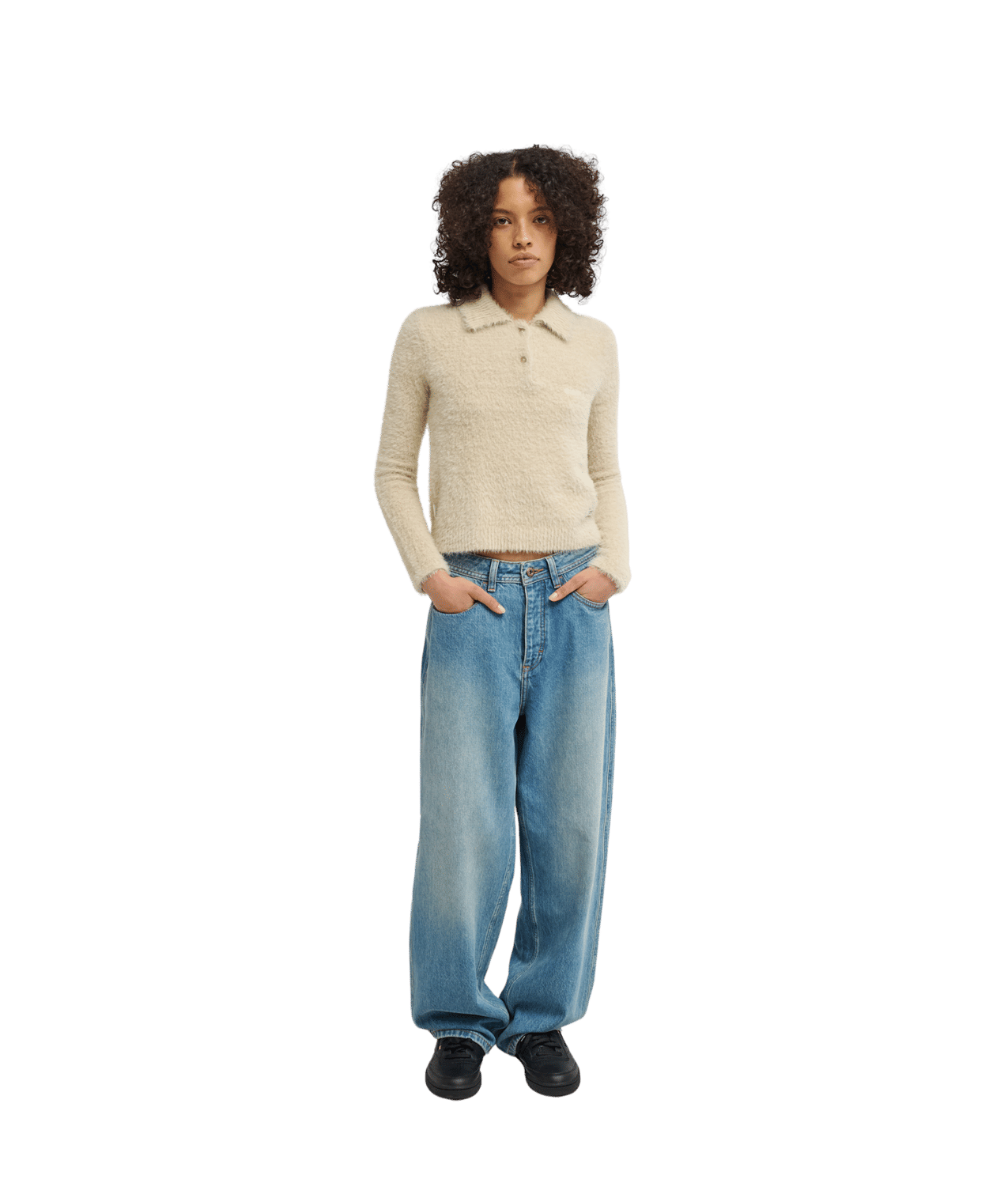 Hairy Polow Cardigan Trui