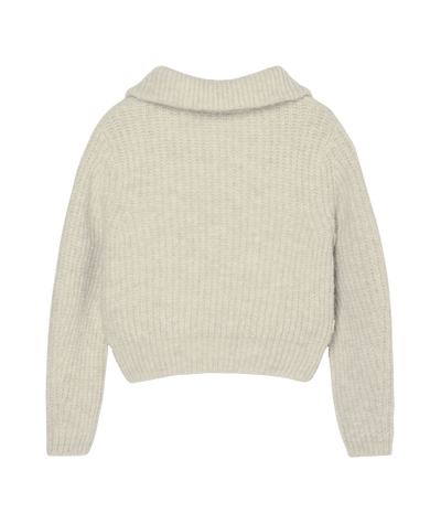 Highneck Quart Cardigan Trui