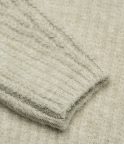 Highneck Quart Cardigan Trui