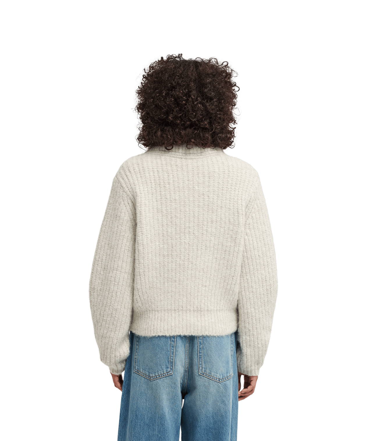 Highneck Quart Cardigan Trui